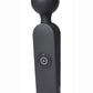 Master Series Thunder Wand 72X Rechargeable Silicone Heating Wand Massager - Black