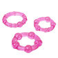 Island Rings Cock Rings (3 piece set) - Pink