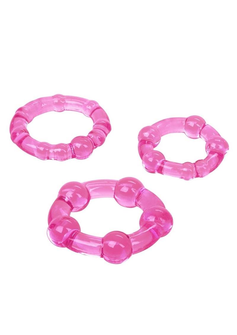 Island Rings Cock Rings (3 piece set) - Pink