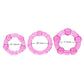 Island Rings Cock Rings (3 piece set) - Pink