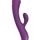 Bunny & Clyde Rechargeable Silicone Rabbit Vibrator - Purple Rain