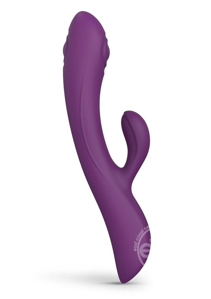 Bunny & Clyde Rechargeable Silicone Rabbit Vibrator - Purple Rain