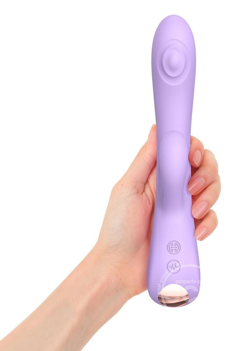 Bunny & Clyde Rechargeable Silicone Rabbit Vibrator - Viva Mauve