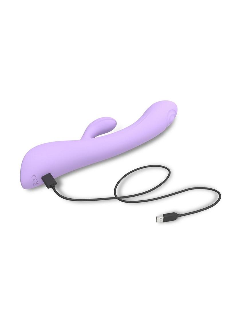 Bunny & Clyde Rechargeable Silicone Rabbit Vibrator - Viva Mauve
