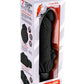 Powercocks Silicone Realistic Vibrator with Clitoral Stimulator 7in - Black