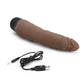 Powercocks Silicone Realistic Vibrator 7in - Chocolate