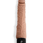 Powercocks Silicone Realistic Vibrator 7in - Caramel