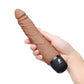Powercocks Silicone Realistic Vibrator 7in - Caramel