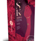 Secret Kisses Rosegasm Twosome Rechargeable Silicone Dual End Vibrator with Clitoral Stimulator - Red