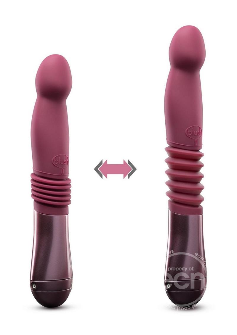 Temptasia Trixie Rechargeable Silicone Thrusting Dildo - Wine