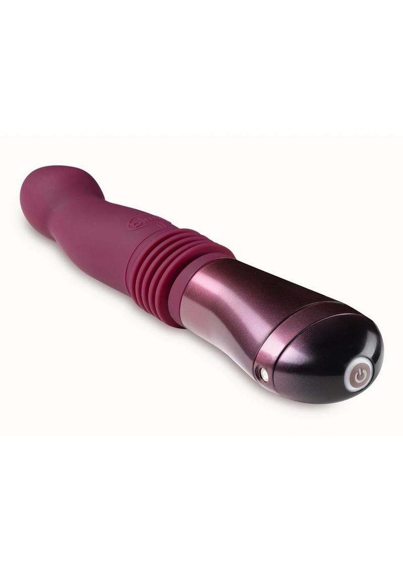 Temptasia Trixie Rechargeable Silicone Thrusting Dildo - Wine