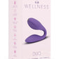 Wellness Duo Rechargeable Silicone Couples Vibrator - Purple