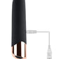 Gender X Gold Standard Rechargeable Silicone Bullet - Black/Rose Gold