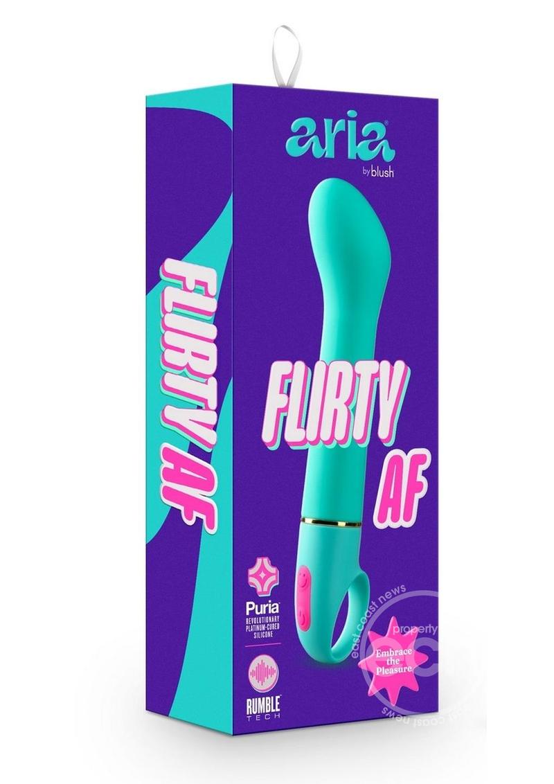 Aria Flirty AF Silicone Vibrator - Teal