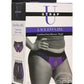 Strap U Lace Envy Lace Crotchless Panty Harness - XXLarge -Purple/Black