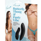 Secrets Butterfly Panty & Rechargeable Remote Control Panty Vibe - O/S - Turquoise