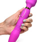 Wand Essential Ultra Thrust-Her Deluxe Rechargeable Silicone Thrusting & Vibrating Wand - Purple