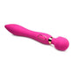 Wand Essential Ultra G-Stroke Come Hither Rechargeable Silicone Vibrating Wand - Pink