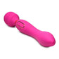 Wand Essential Ultra G-Stroke Come Hither Rechargeable Silicone Vibrating Wand - Pink