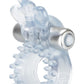 Wireless Butterfly Ring Vibrating Cock Ring with Clitoral Stimulation - Clear