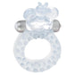 Wireless Butterfly Ring Vibrating Cock Ring with Clitoral Stimulation - Clear