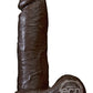 The Realistic Cock Dildo 6in - Chocolate