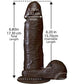 The Realistic Cock Dildo 6in - Chocolate