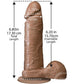 The Realistic Cock Dildo 6in - Caramel