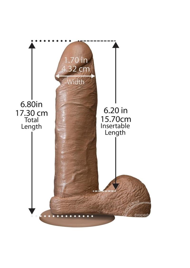 The Realistic Cock Dildo 6in - Caramel