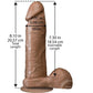 The Realistic Cock Dildo 8in - Caramel