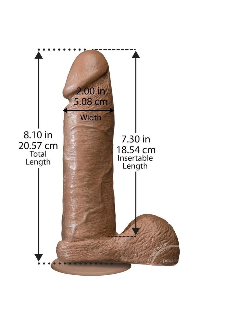 The Realistic Cock Dildo 8in - Caramel